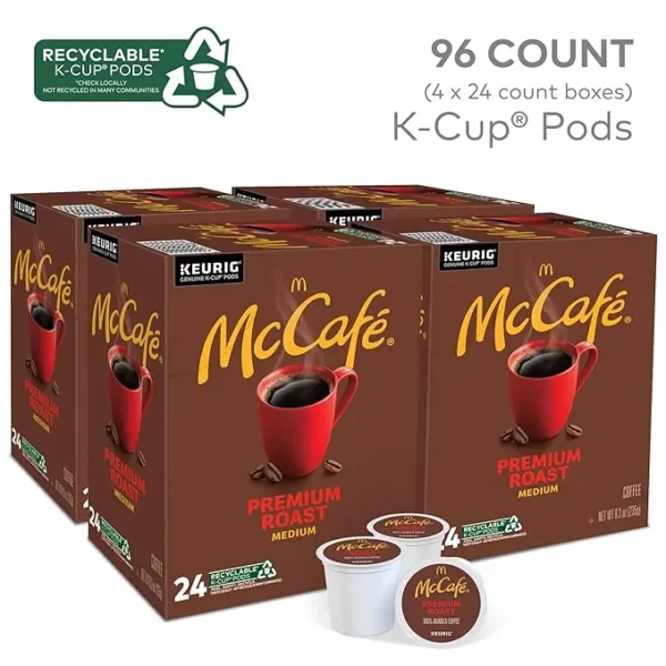 McCafe Premium Roast Coffee, Keurig Single Serve K-Cup Pods