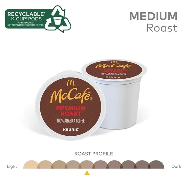 McCafe Premium Roast Coffee, Keurig Single Serve K-Cup Pods - Image 3