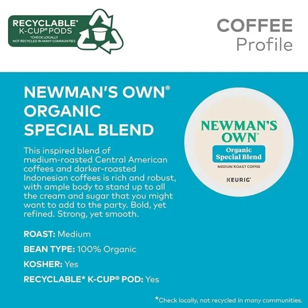 Newman's Own Organics Special Blend Keurig Single-Serve K-Cup Pods - Image 3